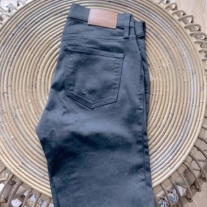 Madewell 8” size 27 worn 3 times black jeans